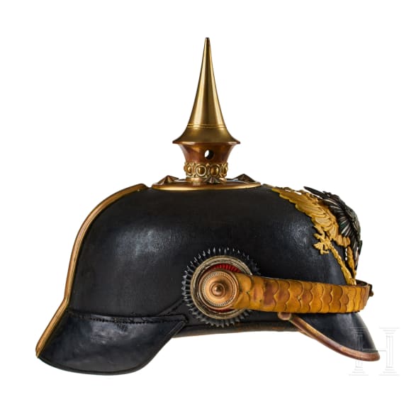 Reu&szlig; - Helm f&uuml;r einen Reserveoffizier im 7. Th&uuml;ringischen Infanterie-Regiment Nr. 96, II. Bataillon