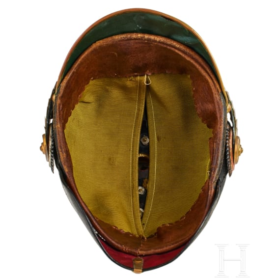 Reu&szlig; - Helm f&uuml;r einen Reserveoffizier im 7. Th&uuml;ringischen Infanterie-Regiment Nr. 96, II. Bataillon