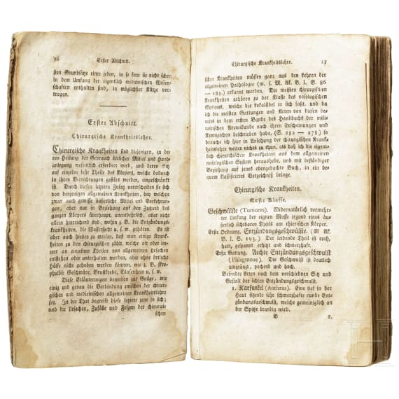 Ernst Benjamin Gottlieb Hebenstreit (1758 - 1803) - "Handbuch der militairischen Arzneikunde f&uuml;r Feld&auml;rzte und Wund&auml;rzte in Garnisonen und Kriegslazarethen", Band 3, Leipzig, 1790