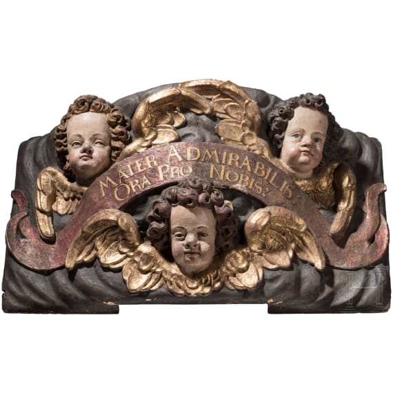 Cherubim-Konsole f&uuml;r eine Madonnenfigur, deutsch, 17. Jhdt.