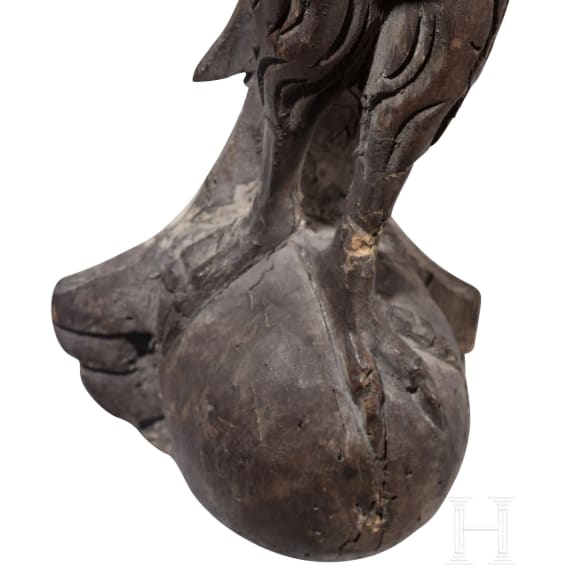 Harpyie aus Lindenholz, deutsch, um 1700