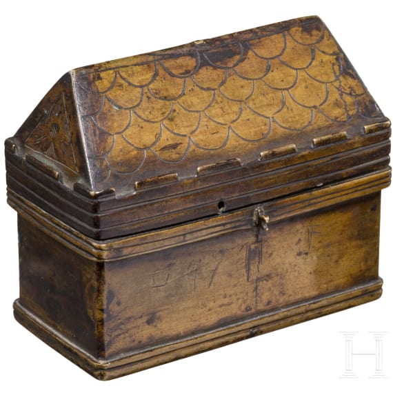 K&auml;stchen f&uuml;r heilige &Ouml;le (Chrismatorium), Frankreich, 14. Jhdt.