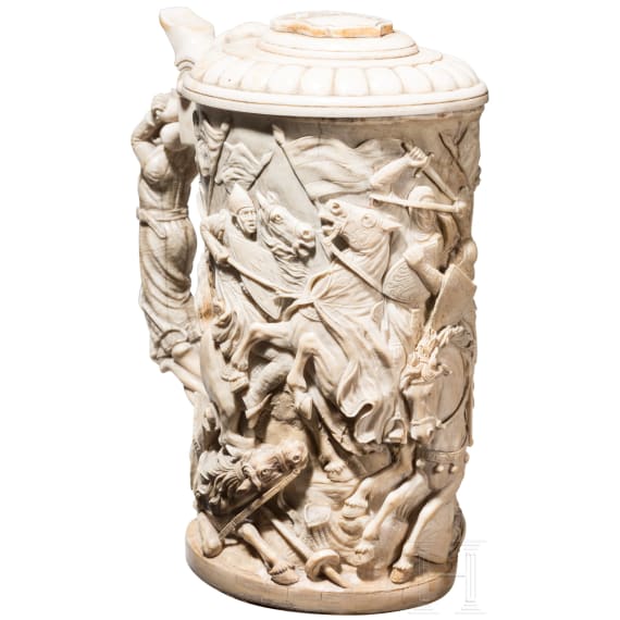 Elfenbeinhumpen mit dem Erbacher Wappen, deutsch, um 1800