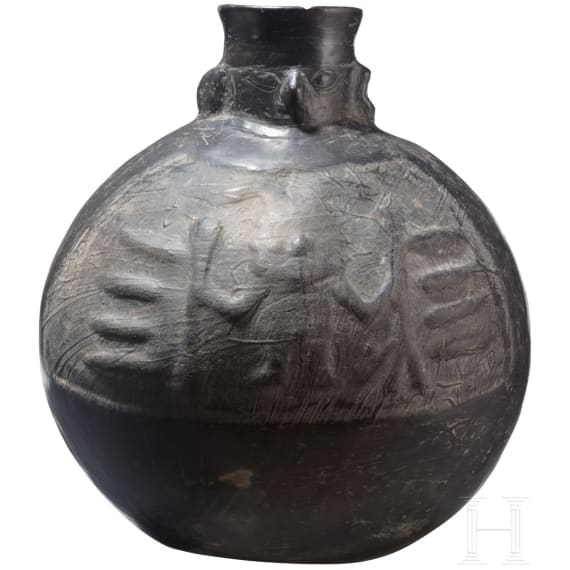 Fig&uuml;rliche Flasche, Peru, Chimu-Kultur, 11. - 15. Jhdt.