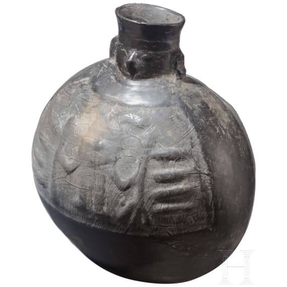 Fig&uuml;rliche Flasche, Peru, Chimu-Kultur, 11. - 15. Jhdt.