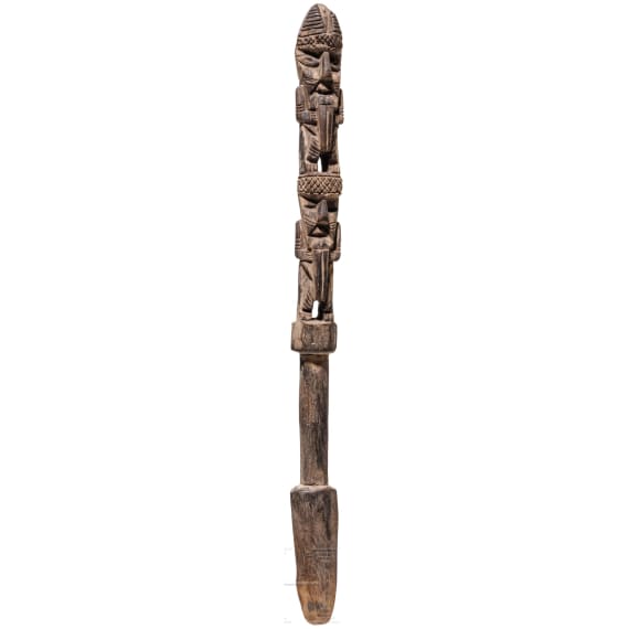 Fig&uuml;rlicher Ritualstab, Peru, Chancay-Kultur, 13. - 15. Jhdt.