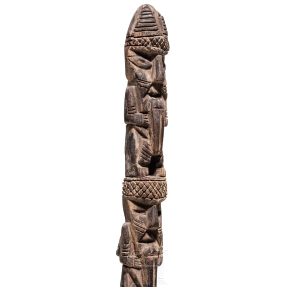 Fig&uuml;rlicher Ritualstab, Peru, Chancay-Kultur, 13. - 15. Jhdt.