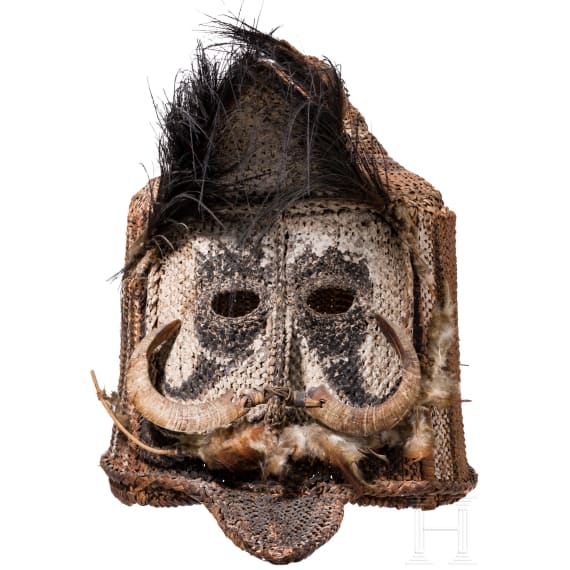 Geflochtene St&uuml;lpmaske, Papua-Neuguinea, 20. Jhdt.