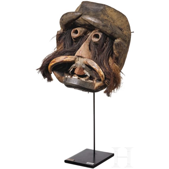 Guere-Wobe-Maske, Elfenbeink&uuml;ste, 20. Jhdt.