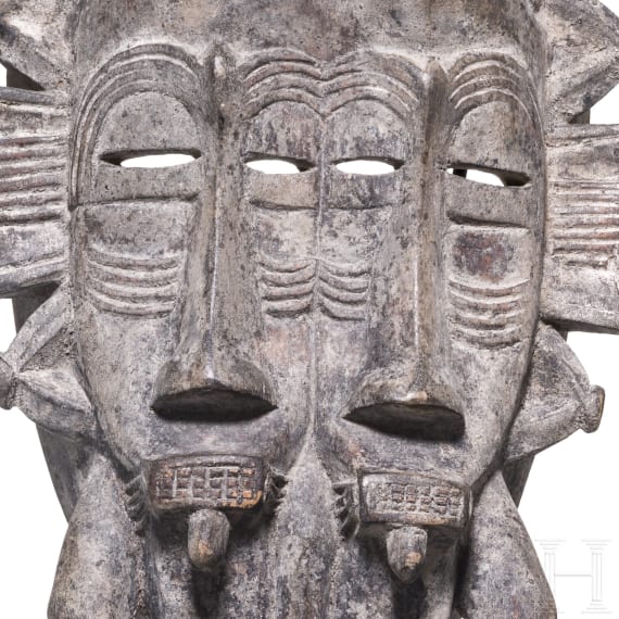 Senufo-Kpelie-Maske, Elfenbeink&uuml;ste, 20. Jhdt.