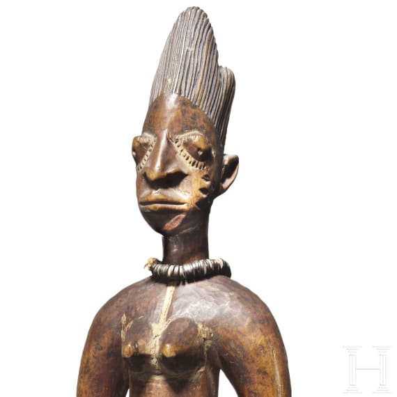 Weibliche Ahnenfigur der Joruba, Nigeria