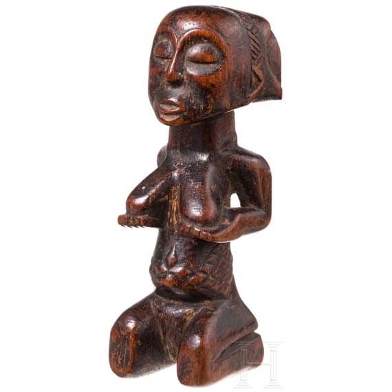 Vier Gegenst&auml;nde aus Holz, Kongo, 20. Jhdt.