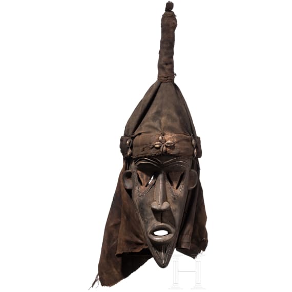 Drei Masken, Maasai/Kota/Chokwe oder Dan, Kenia/Gabon