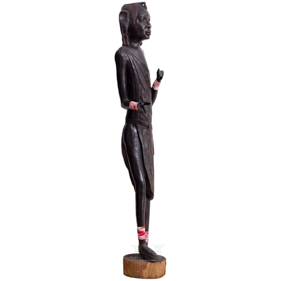 &Uuml;berlebensgro&szlig;e Skulptur eines Mannes, Kenia, 20. Jhdt.