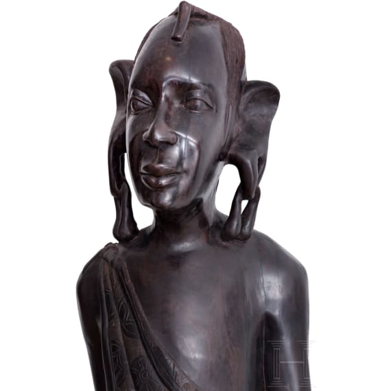 &Uuml;berlebensgro&szlig;e Skulptur eines Mannes, Kenia, 20. Jhdt.