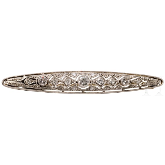 Stabbrosche mit Diamanten