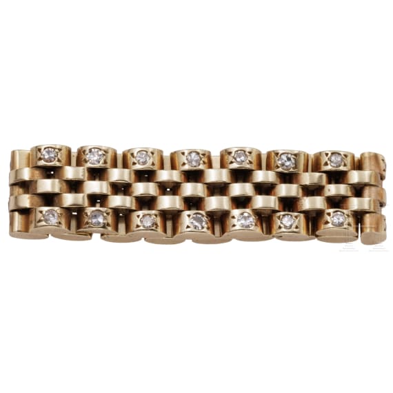 Gliederring mit Diamanten