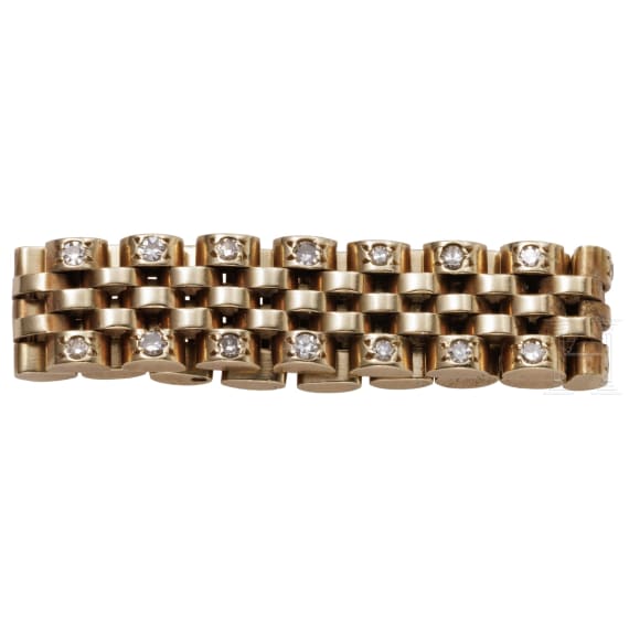 Gliederring mit Diamanten