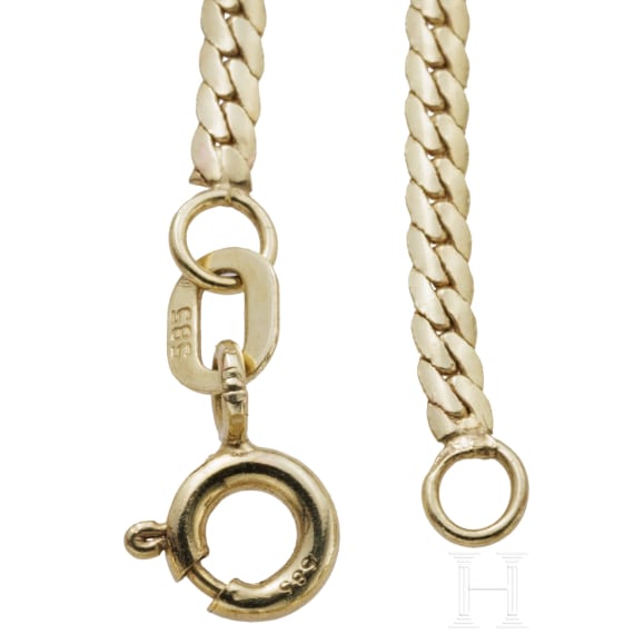Goldkette mit Rubinen