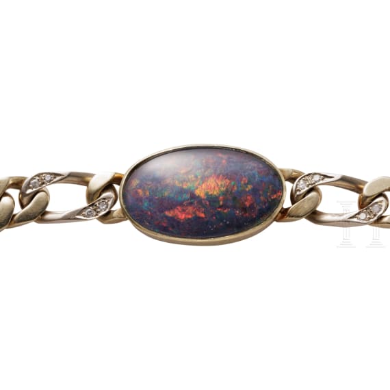 Armband mit Opal und Diamanten
