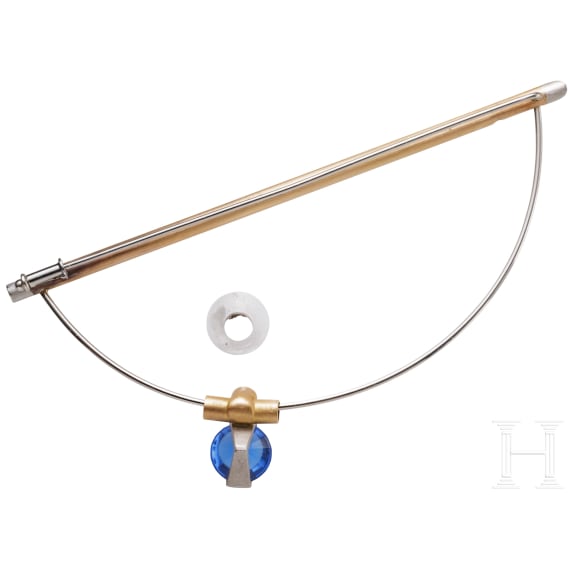 Stabnadel mit Anh&auml;nger und Diamanten