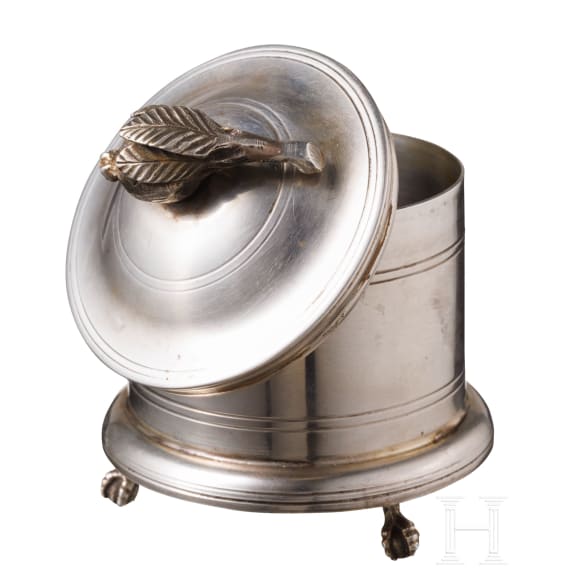 Silberne Deckeldose (Pyxis), Italien, Venedig, 18. Jhdt.