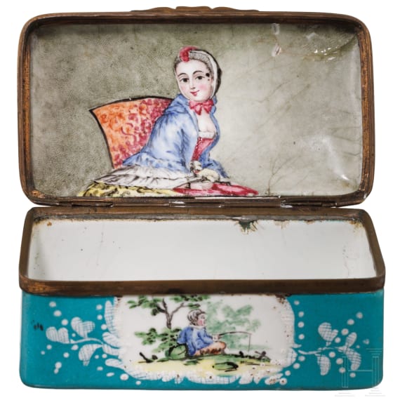 Emailledose, um 1790