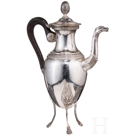 Kleine Mokkakanne, Frankreich, um 1850