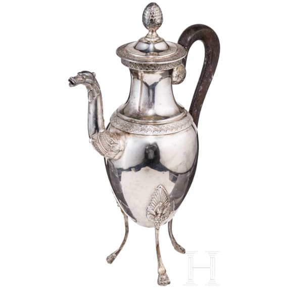 Kleine Mokkakanne, Frankreich, um 1850