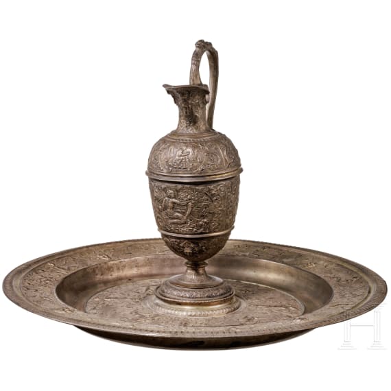 Madonnensch&uuml;ssel und -kanne, nach Albrecht Prei&szlig;ensinn (N&uuml;rnberg 1561-98), Galvanoplastische Anstalt des Bayerischen Gewerbemuseums N&uuml;rnberg, um 1875