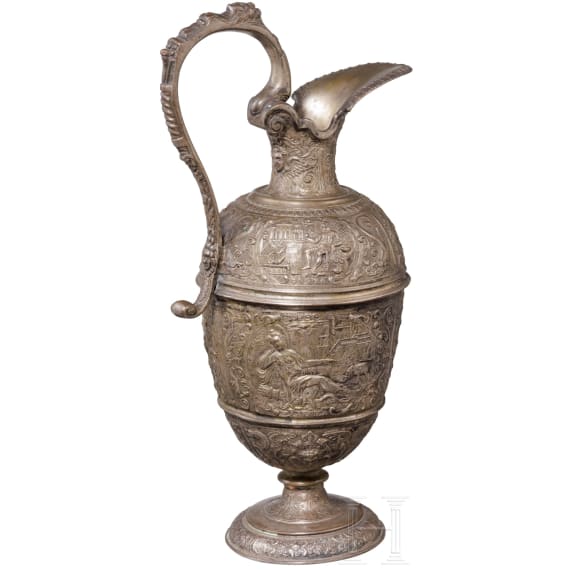 Madonnensch&uuml;ssel und -kanne, nach Albrecht Prei&szlig;ensinn (N&uuml;rnberg 1561-98), Galvanoplastische Anstalt des Bayerischen Gewerbemuseums N&uuml;rnberg, um 1875