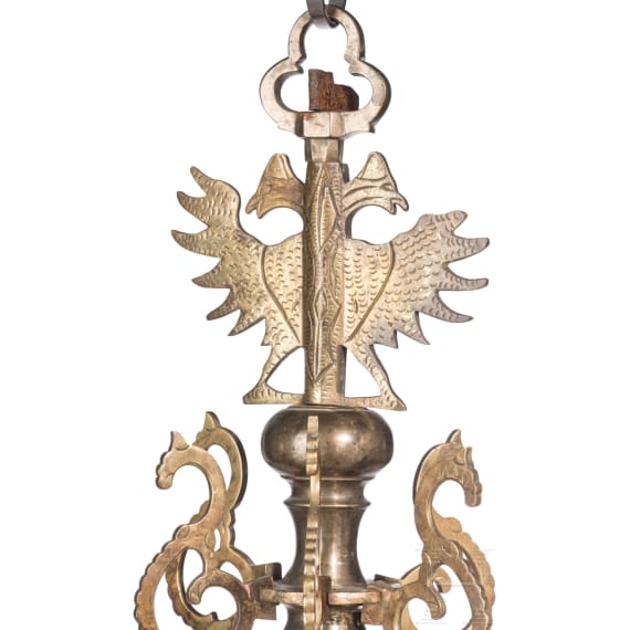 A baroque brass chandelier, Nuremberg, mid-17th century