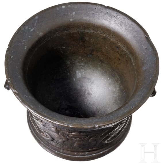 An Italian Renaissance bronze mortar, 16th century