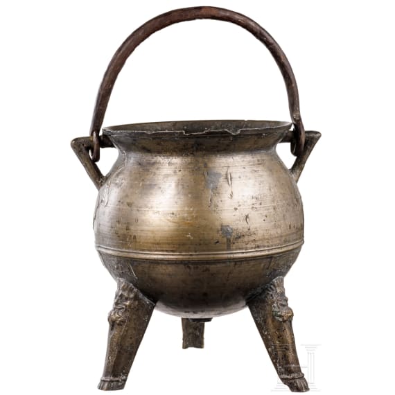 A Tyrolean bronze cauldron, 1st half of the 18th century