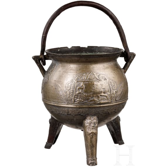 A Tyrolean bronze cauldron, 1st half of the 18th century