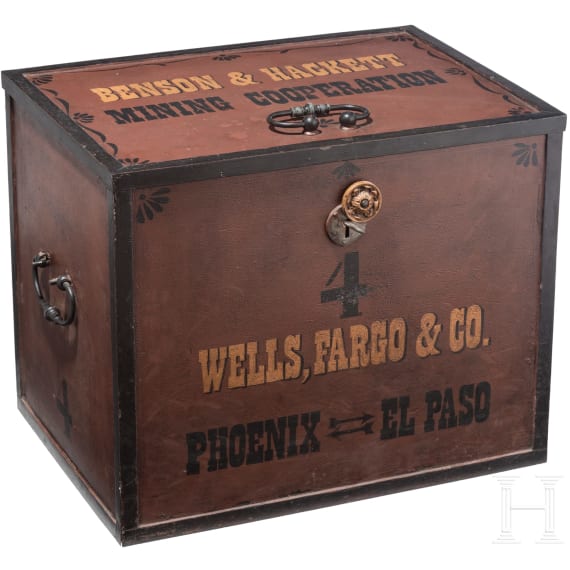 A heavy US-American strongbox, Wells, Fargo & Co., late 19th century
