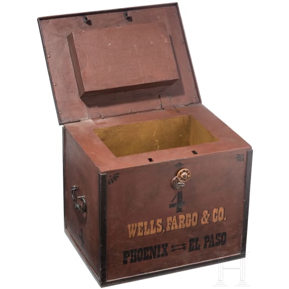 A heavy US-American strongbox, Wells, Fargo & Co., late 19th century