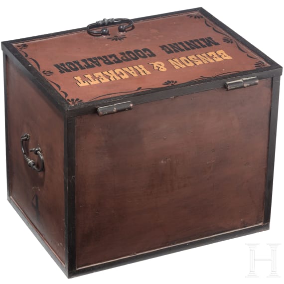 A heavy US-American strongbox, Wells, Fargo & Co., late 19th century