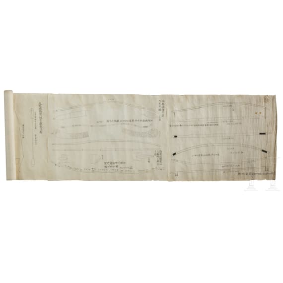 Bildrolle zum Thema Bogenschie&szlig;en, Japan, Ende Edo-Periode