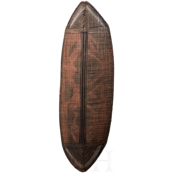 Flechtschild der Kundu/Saka, Zentralafrika, um 1900
