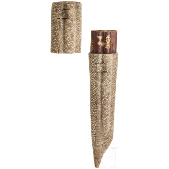 Besteckfutteral aus Rochenhaut, Amsterdam, um 1700