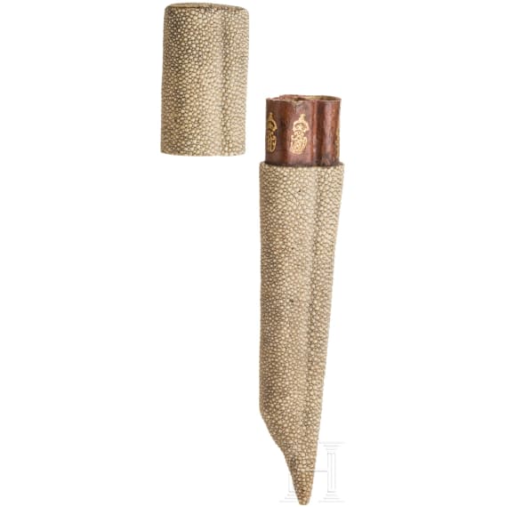 Besteckfutteral aus Rochenhaut, Amsterdam, um 1700