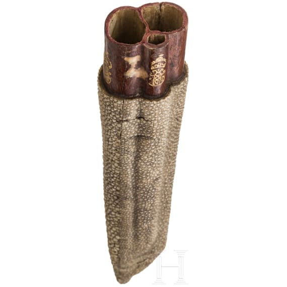 Besteckfutteral aus Rochenhaut, Amsterdam, um 1700