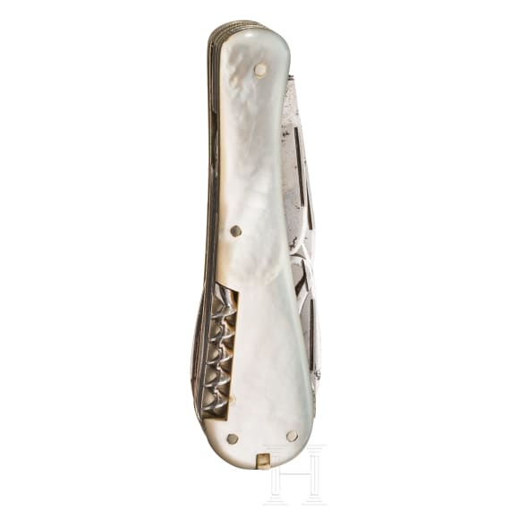 Multifunktions-Taschenmesser mit Perlmuttgriffschalen, England, um 1860