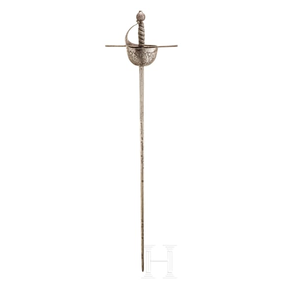 Schweres Glockenrapier, Italien, Mitte 17. Jhdt.