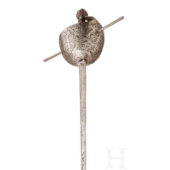 Schweres Glockenrapier, Italien, Mitte 17. Jhdt.