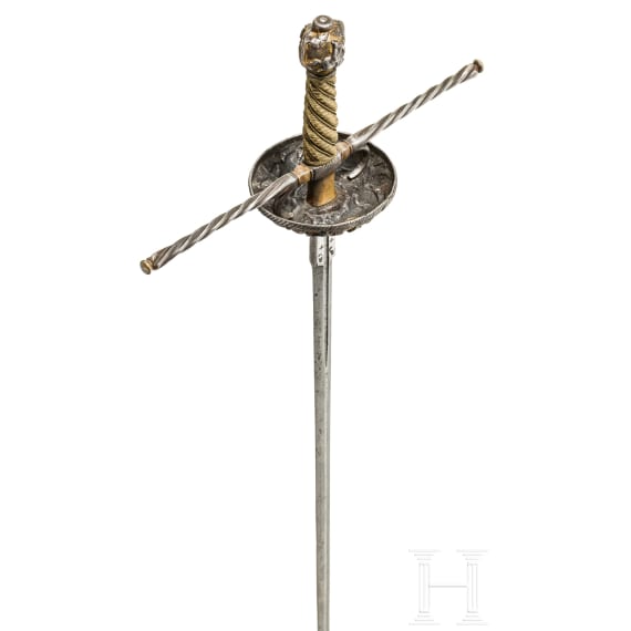 Eisengeschnittenes Glockenrapier, Niederlande/Flandern, Mitte 17. Jhdt.