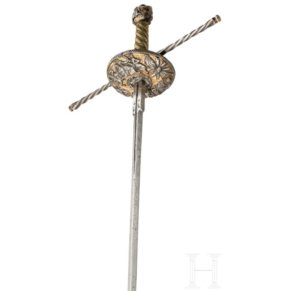 Eisengeschnittenes Glockenrapier, Niederlande/Flandern, Mitte 17. Jhdt.