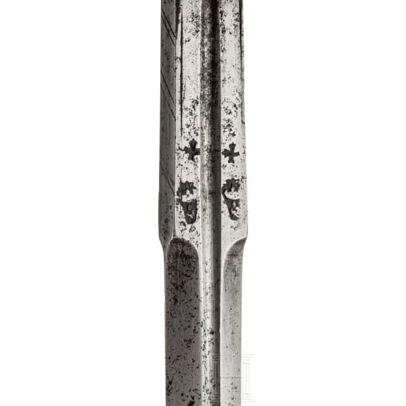Eisengeschnittenes Glockenrapier, Niederlande/Flandern, Mitte 17. Jhdt.