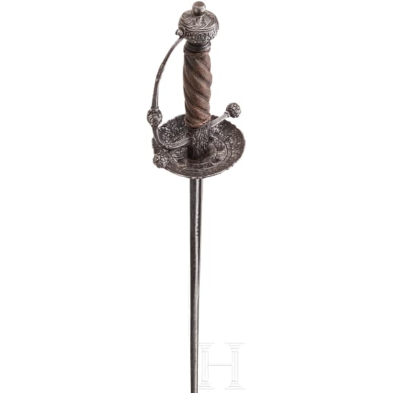 Eisengeschnittenes Glockenrapier, norddeutsch/fl&auml;misch, um 1660